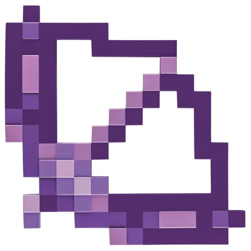 Disguise Minecraft Enchanted Bow and Arrow Accessory Kids Minecraft Fancy Dress Halloween Accessory Pixel Detailing Perfect for Carnival and Gifts Purple