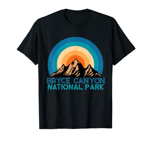 Vintage Retro Bryce Canyon National Park Mountain Senderismo Camiseta