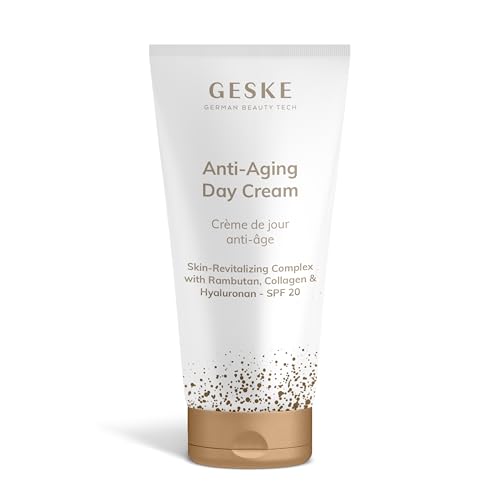 GESKE | Anti-Aging Day Creme | LSF 20 | Feuchtigkeitscreme mit Hyaluron | Antifaltencreme | Feuchtigkeitsspendende Hautcreme | Vegane Formel ohne Tierversuche | Ergänzt GESKE SmartAppGuided™ Devices