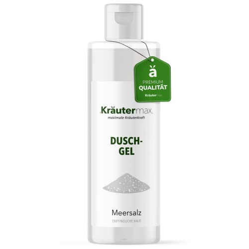 Gel de ducha Kräuter Max con sal marina cosmética natural para piel y cabello 1 x 250 ml