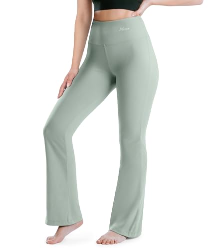 NirLUX Bootcut Yoga Pants - Soft Leggings for Women Regular & Plus Size Womens Leggings Tummy Control for Gym & Yoga (8 28