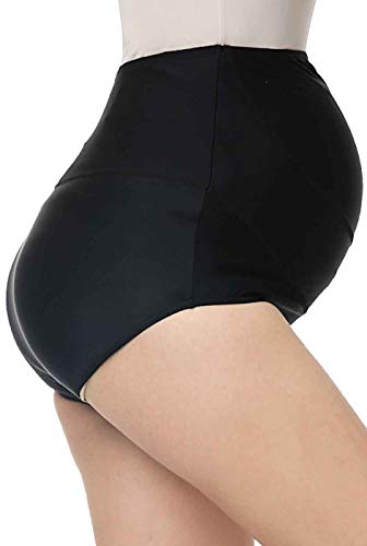 Momo Maternity Bathing Suit UPF 50 Full Coverage Swim Bottom Briefs (Regular & Plus Size)2