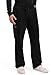 Cherokee Scrubs for Men Tapered Leg Cargo Scrub Pants with Zip Fly, 5 Pockets Elastic Waist 2-Way Stretch & Easy Care - WW190, L, Black