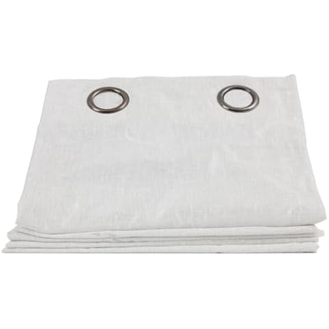 Moondream, Thermal Insulation Sheer Curtain, Energy Efficient, Patented Technology, Grommet, 57" Width x 84" Length, White (Snow MC720), 1 Panel Cover