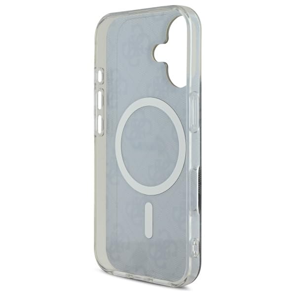 Coque iPhone 16 Plus anti-rayures Guess motif 4G noire durable - 7