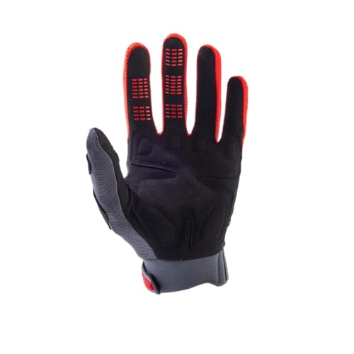 Fox Racing Dirtpaw Glove mit gepolsterten Knöcheln, gepolsterter Handfläche & hoher Flexibilität, Klettverschluss für sicheren Sitz, langlebige Materialien, Farbe: Fluorescent Red, Größe: L