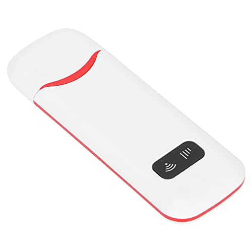 FAUOSWUK Enrutador de Módem LTE Módem Combo Enrutador de Malla 4G FDD LTE 3G WCDMA WiFi Tarjeta SIM Adaptador de Red Confiable para Usuarios de/OS X/ABS Blanco Rojo