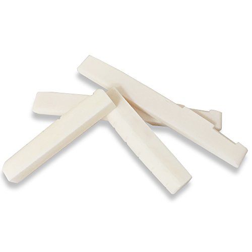 Lot de 4 – Guitare acoustique à 6 cordes – Sillet et chevalet en os, Senhai – 2 guitares de rechange à os de bovin, avec 10 onglets en celluloïd (0,96 mm) - Les Beatles, Paul McCartney, John Lennon, RIngo Starr, George Harrison Lot de 4 - Guitare acoustique à 6 cordes - Sillet et chevalet en os, Senhai - 2 guitares de rechange à os de bovin, avec 10 onglets en celluloïd (0,96 mm) – Image 8