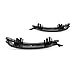 For Mercedes-Benz C250/C300/C350 2012-2014 Fog Light Bezel Driver and Passenger Side | Pair | Front | Outer | W204 | Coupe/Sedan | w/AMG Styling Package | MB1038126, MB1039126 | 2048851353, 2048851453