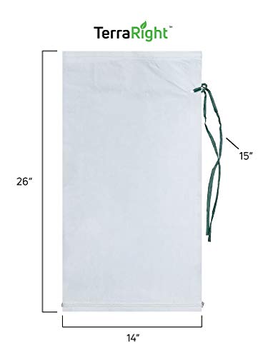 Bolsas de arena de polipropileno vacías de 14x26 pulgadas con lazos de cierre 3
