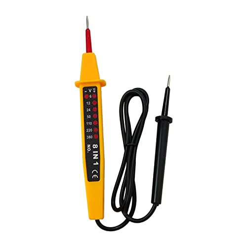 Détecteur de tension AC DC 8 en 1 stylo testeur de circuit électrique avec LED