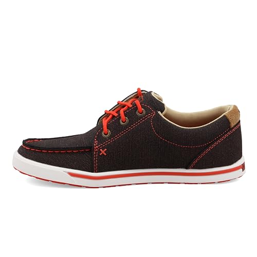 Image of Twisted X Women's Kicks, Moc Toe, Black & Grenadine, 6.5 M