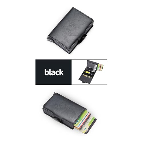 Men's Slim Wallet | Mens Automatic Pop Up Metal Credit Card Case | Mini Wallet with RFID Protection4
