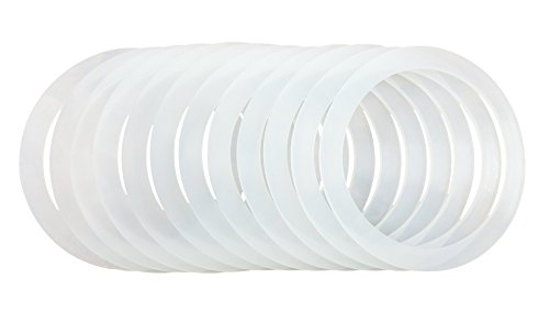 12 Silicone Gasket Sealing Rings For Mason Jar/Ball Plastic Storage Cap, Reusable Food-Grade Airtight Rubber Seal For Caning Jar Plastic Lids (12 REGULAR MOUTH)
