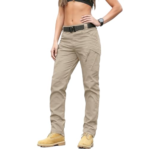 Womens Camo Cargo Pants Chinos Lightwieght Stretchy Construction Pants - image 5