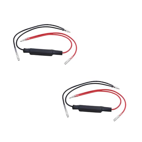 CGEAMDY 2 Pcs Resistencias De Carga Para Moto, LED Resistor Carga Motocicleta Resistores Indicador Intermitente, Motocicleta Resistencias Carga LED Intermitente Arreglar Error Flash Controlador