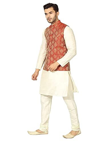 Image of Men's Kurta Pyjama with Nehru /Modi Jacket