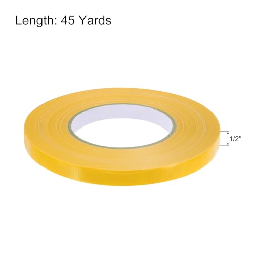 Image of MECCANIXITY Colorful Craft Gaffers Tape Rolls Yellow 1 /2 inch X 45 Yards Matte Gaffers DIY Photo Albums for Gifts Decoration Backdrop Cables Floor Taping 1 Pcs