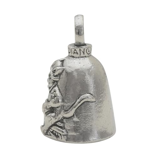 Image of Guardian Bell Good Luck Bell w /Keyring & Black Velvet Bag | Motorcycle Bell | Lead-Free Pewter | Made in USA