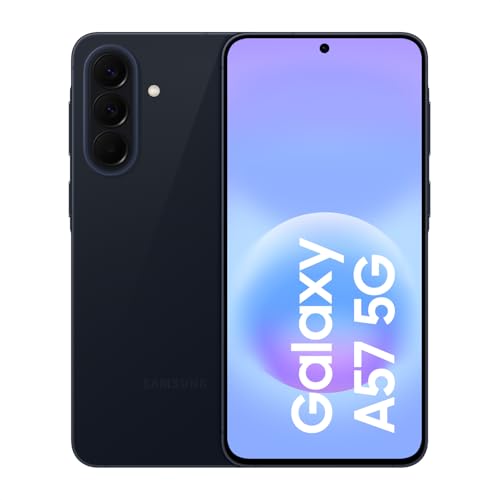 Samsung Galaxy A57 5G, Schlankes AI-Smartphone, Awesome Intelligence, 256 GB Speicherplatz, 50 MP Weitwinkel-Kamera, Bis zu 2 Tage Akkulaufzeit, IP68, Awesome Navy, 2,5 Jahre Herstellergarantie