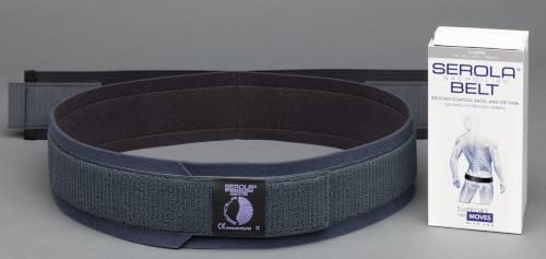 Image of Serola Sacroiliac Belt for SI Joint Dysfunction - (X-Large fits 46 inch to 52 inch) Lower Back, Sciatic, Pelvic & Hip Support brace for Women & Men | Non-Slip, Adjustable & Breathable Pain Relief Brace