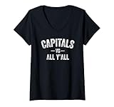 Womens Capitals Columbia vs. All Y’all HS V-Neck T-Shirt