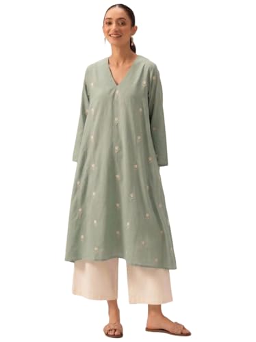 Image of ANNI DESIGNER Viscose Blend Kurta for Women | Kurti Set Woman | Kurta with Palazzo | A Line Printed Co Ord Outfit | Cord Ethnic Suit | Indian Office Party Traditional Clothing Fashion Premium Look