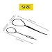 Imagen de Rastapulz 2 unidades Topsy Tail Hair Dreher Styler Styler Hair Twister Sling lazo negro