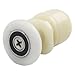 Set of 4 Shower Door Rollers Replacement Glass Door Wheels - Adjustable Nylon Pulleys for 4-6mm Glass, Quiet Slide Runners for Shower Enclosures(25mm)