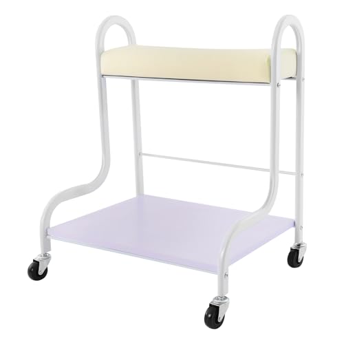 Trolley para spa de pies con reposapiés ajustable blanco miniatura 1