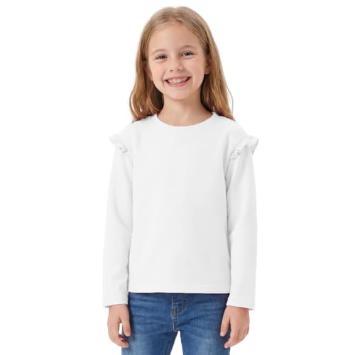 FILOWA T-Shirt Bambine Ragazze Manica Lunghe Cotone Maglietta con Girocollo