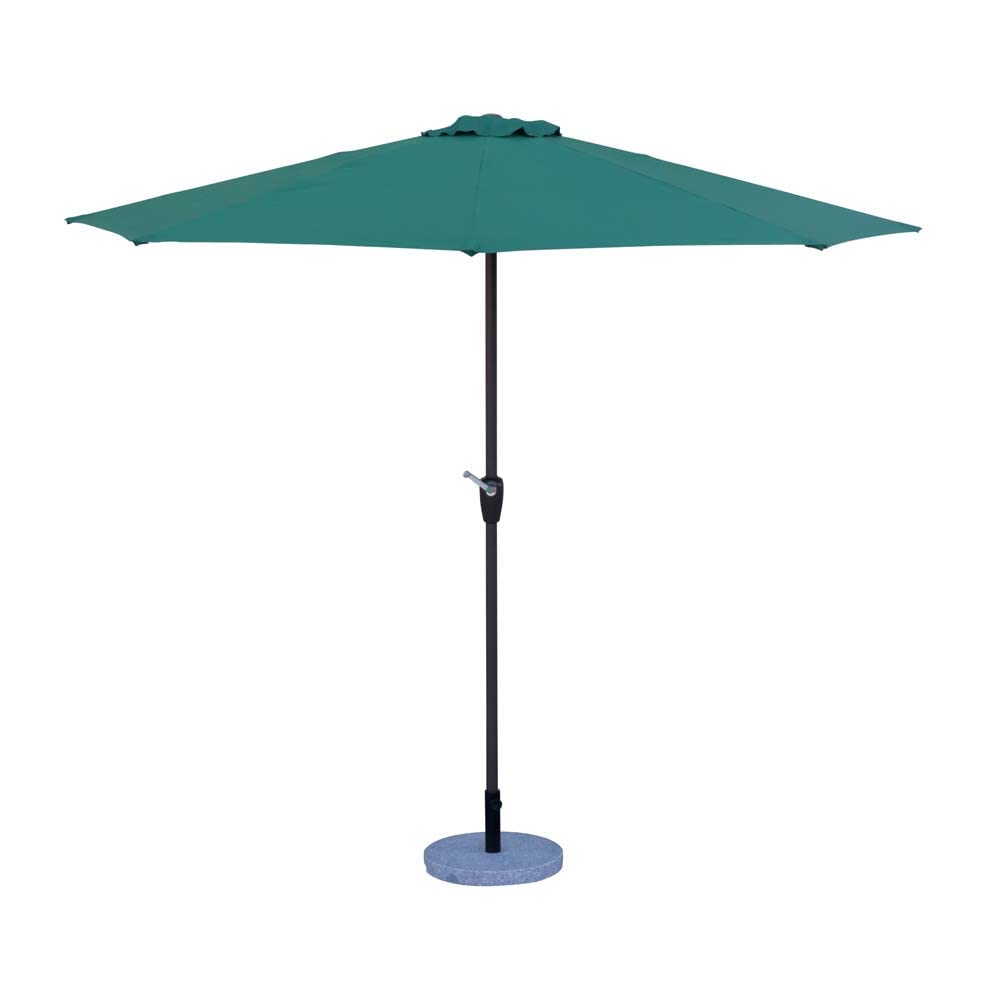 YATAI Round Umbrella UV Protection With Marble Base Waterproof Tilt Sunshade Beach Umbrella - Patio Garden Umbrella Outdoor With Marble Base - Parasol Umbrella With Stand