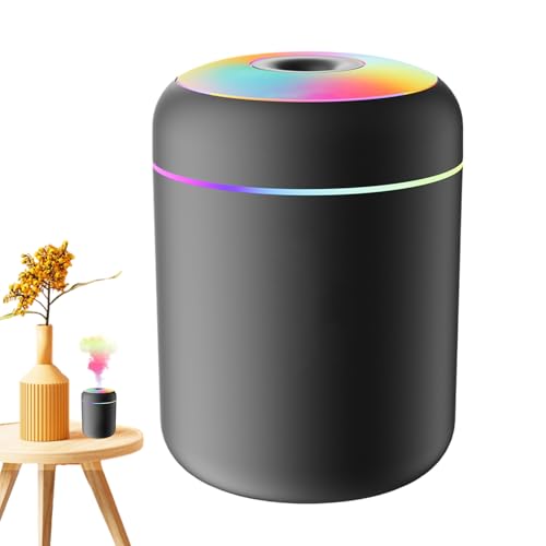 DAWCBVJQ Humidificadores para Dormitorio - con Luz USB y Nebulizador Purificador - Humidificador de 180 mL para Adultos | Para Guardería Sala de Estar Oficina y Casa DAWCBVJQ Humidificadores para Dormitorio - con Luz USB y Nebulizador Purificador - Humidificador de 180 mL para Adultos | Para Guardería Sala de Estar Oficina y Casa