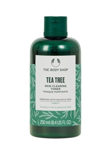 The Body Shop Tea Tree Skin Clearing Toner (1x 250ml) Purifying Toner for Oily Blemish-Prone Skin Removes Residue & Excess Oil with Tea Tree Oil & Salicylic Acid Dermatologically Tested