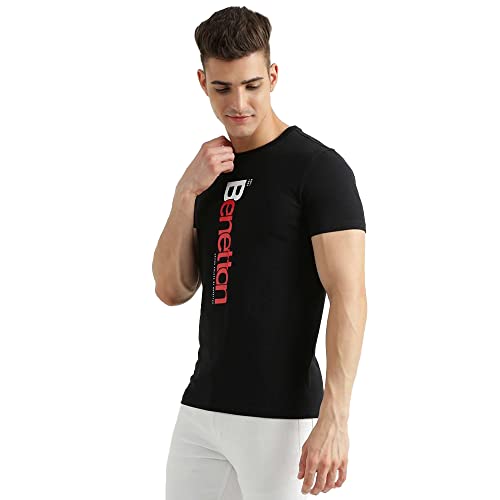 Image of United Colors of Benetton Men's Printed Regular Fit T-Shirt