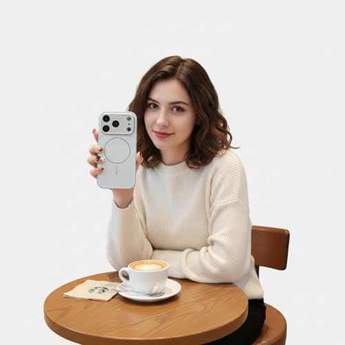 Image of Back Cover Converter Case for iPhone 14 Pro / 15 Pro /Pro Max Converter Kit to Transform for 17 Pro & 17 Pro Max (Silver, iPhone 16 Pro Max)