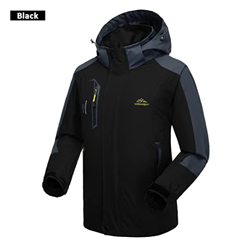 Naudamp Chaqueta Impermeable al Aire Libre para Hombres Ligero Softshell Rain Coat Escalada Senderismo Ropa Montaña Multi-Bolsillos Rompevientos - imagen 2