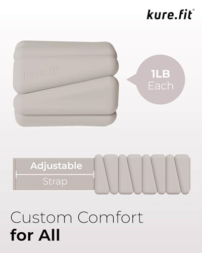 Image of Pilates Weight | Wrist & Ankle Weights for Women | Weighted Bangles | 1LB / 2LB Each (Set of 2)