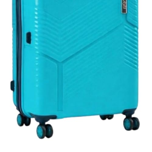 Image of Safari Carter Hard-Sided Polypropylene Luggage Trolley Bag, 3 Years Warranty (Cyan-Color Matching, Medium (67cm))