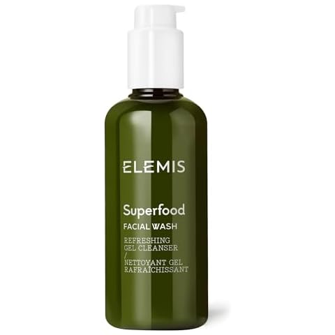 ELEMIS Superfood Facial Wash, 200ml – Revitalizing Daily Prebiotic Gel Wash, Gently Cleanse, Nourish & Balance Skin for Glowing Complexion, Hydrating Facial Cleanser to Remove Grime Cover