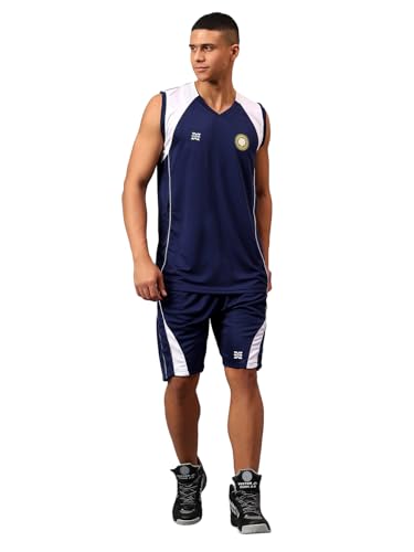 Image of Vector X VBB-100 Men's Sleeveless Basketball Volleyball Football Team Jersey and Shorts Set Combo, Breathable Moisture-Wicking Unisex Sports Active Wear Active Wear for Running Training Men Women