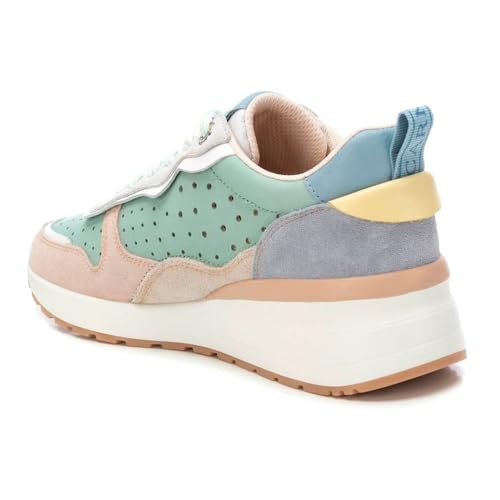 Carmela Para Mujer. 16226904-KAKI Zapatillas De Piel 162269 Verde (37), Plano, Cordones, Casual - 5