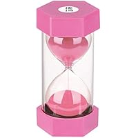 SuLiao: Colorful 2 Min Sand Timer, Pink Sand Clock, Plastic Hourglass for Kids, Games, Classroom, Kitchen, Decoration