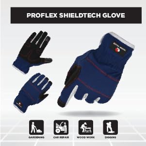 Guantes de trabajo de invierno XL en azul para proteger tus manos del frío 7