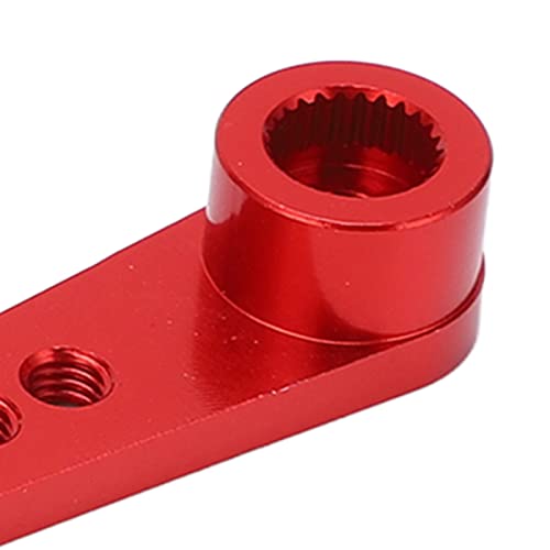 3 Stück Aluminium RC Servohörner, 25T Metalllenkarm Servoarm Kompatibel mit 1/8 1/10 RC Auto, Rot