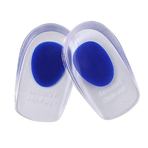 Cojines de talón para talón, en forma de U, plantillas acolchadas cómodas para mujeres, inserciones de cuña para zapatos para hombres y mujeres, alivia los pies magullados