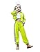 LOLANTA Big Girls Cropped Shirt Checkeboard Jacket Joggers Pant Set Hip Hop Dance Costume (12-14 Green)