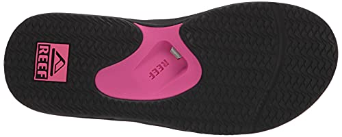 Reef Women's Sandals, Fanning, Black, 8 #TOP3