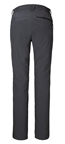 Schöffel Damen Pants Engadin, Outdoor Hose, strapazierfähige Wanderhose für Frauen, Wasserabweisende Damen Hose mit sportlichem Schnitt, Charcoal, 38