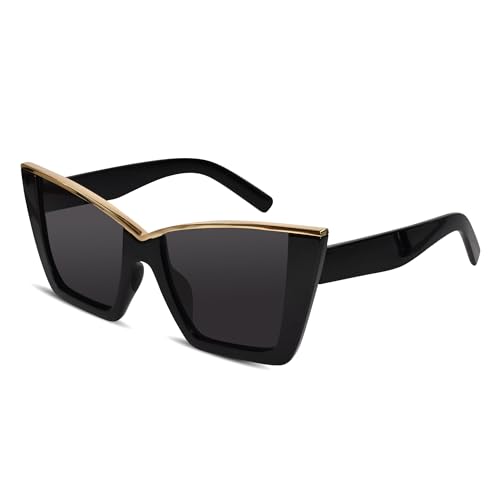 Image of ELINE Designer Cateye Sunglasses for Women 100% UV Protected